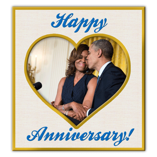 Happy Anniversary! It's Michelle and Barack's 25th wedding anniversary! Sign their card >>
