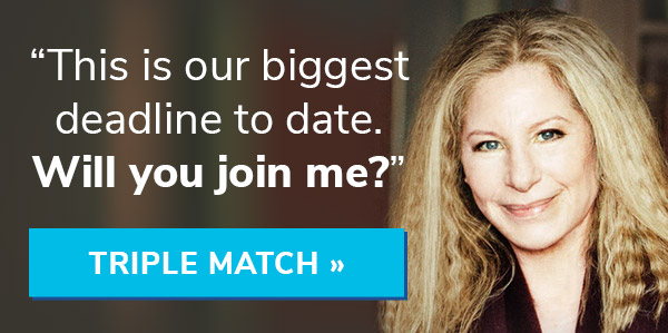 "This is our biggest deadline to date. Will you join me?" TRIPLE MATCH >>